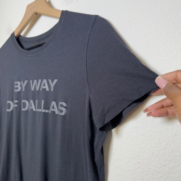 Lululemon by Way of Dallas Women Shirt 6 Black Short Sleeve Crewneck Gym Outdoor - Picture 3 of 6